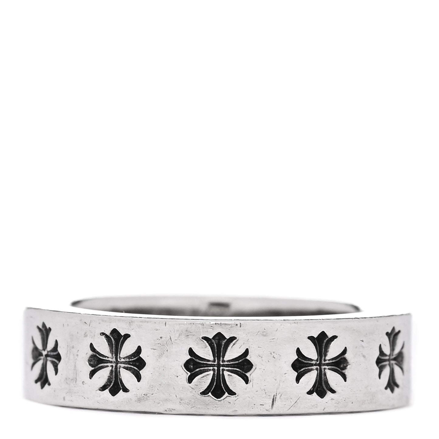 Sterling Silver Cross CH Forever Spacer Ring 57 8