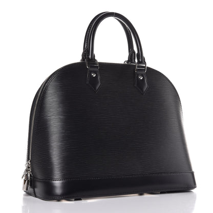Louis Vuitton Epi Alma MM Black 3 of 8