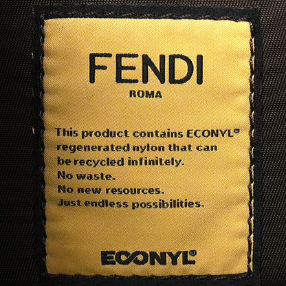 Fendi Nylon Vitello Cover Logo Embossed Mini Peekaboo I SEE U Satchel Ebano Sunflower 8 of 10