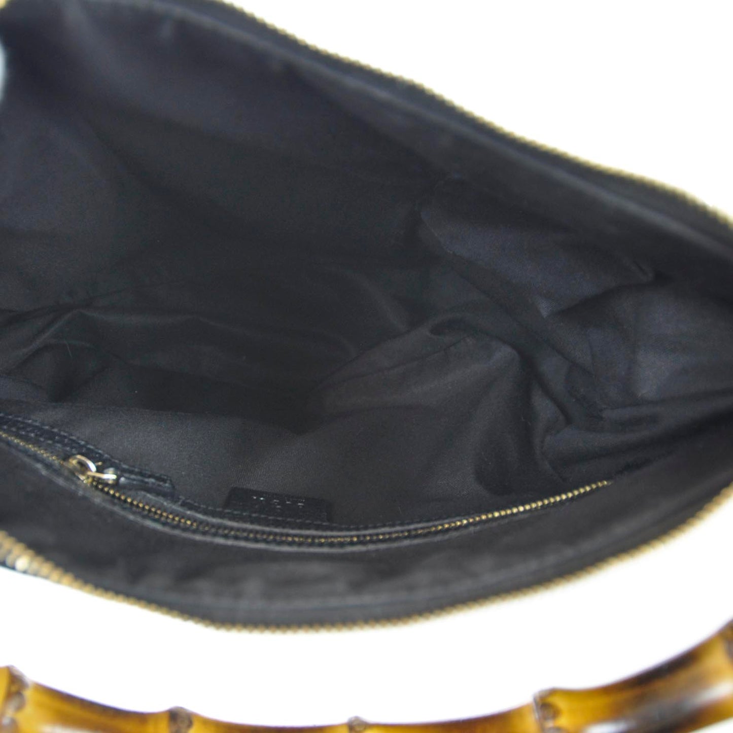 Monogram Anita Bamboo Top Handle Bag Black