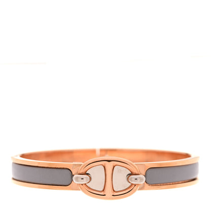 Hermes Enamel Mini Clic Chaine d'Ancre Bracelet PM Gris 1 of 4