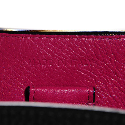 Christian Dior Bullcalf Small Diorissimo Tote Black Rose Indien 17 of 18