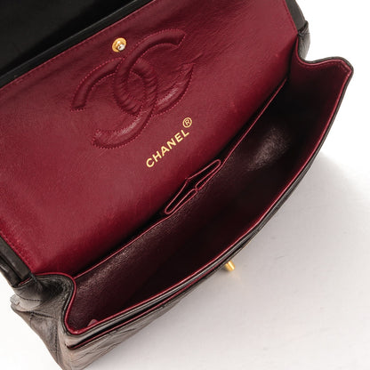 Chanel Lambskin Quilted Medium Double Flap Black 8 of 8