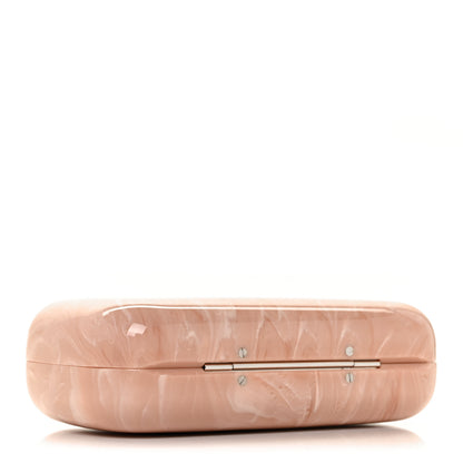Alexander McQueen PVC Marble Skull Box Clutch Rose Pink 3 of 9