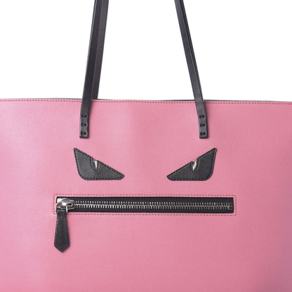 Fendi Vitello Elite Cuoio Monster Buggies Medium Roll Tote Lollypop Black 15 of 15