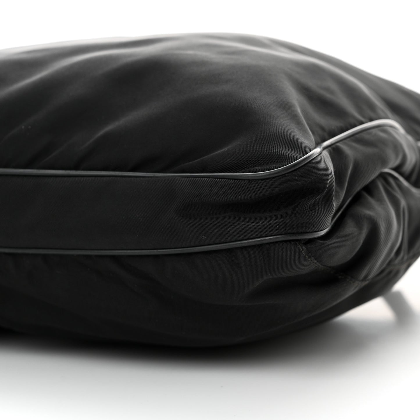 Nylon Vela Flat Messenger Bag Black