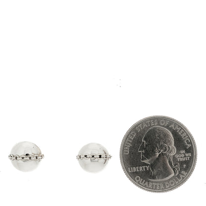 Tiffany Sterling Silver HardWear Bolt Ball Earrings 2 of 5