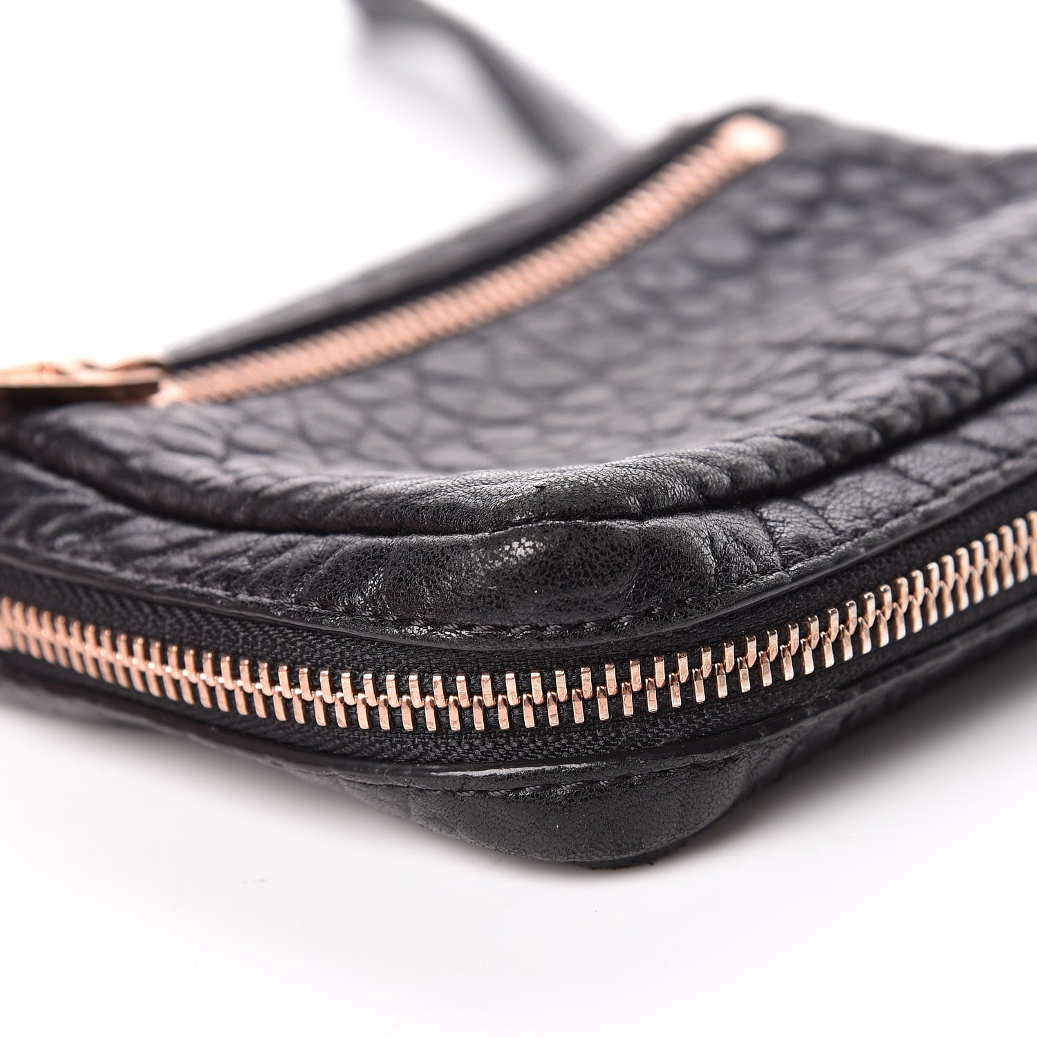Alexander Wang Pebbled Lambskin Large Fumo Clutch Black 11 of 12