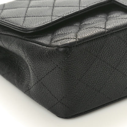 Chanel Caviar Quilted Medium Double Flap Black 9 of 11