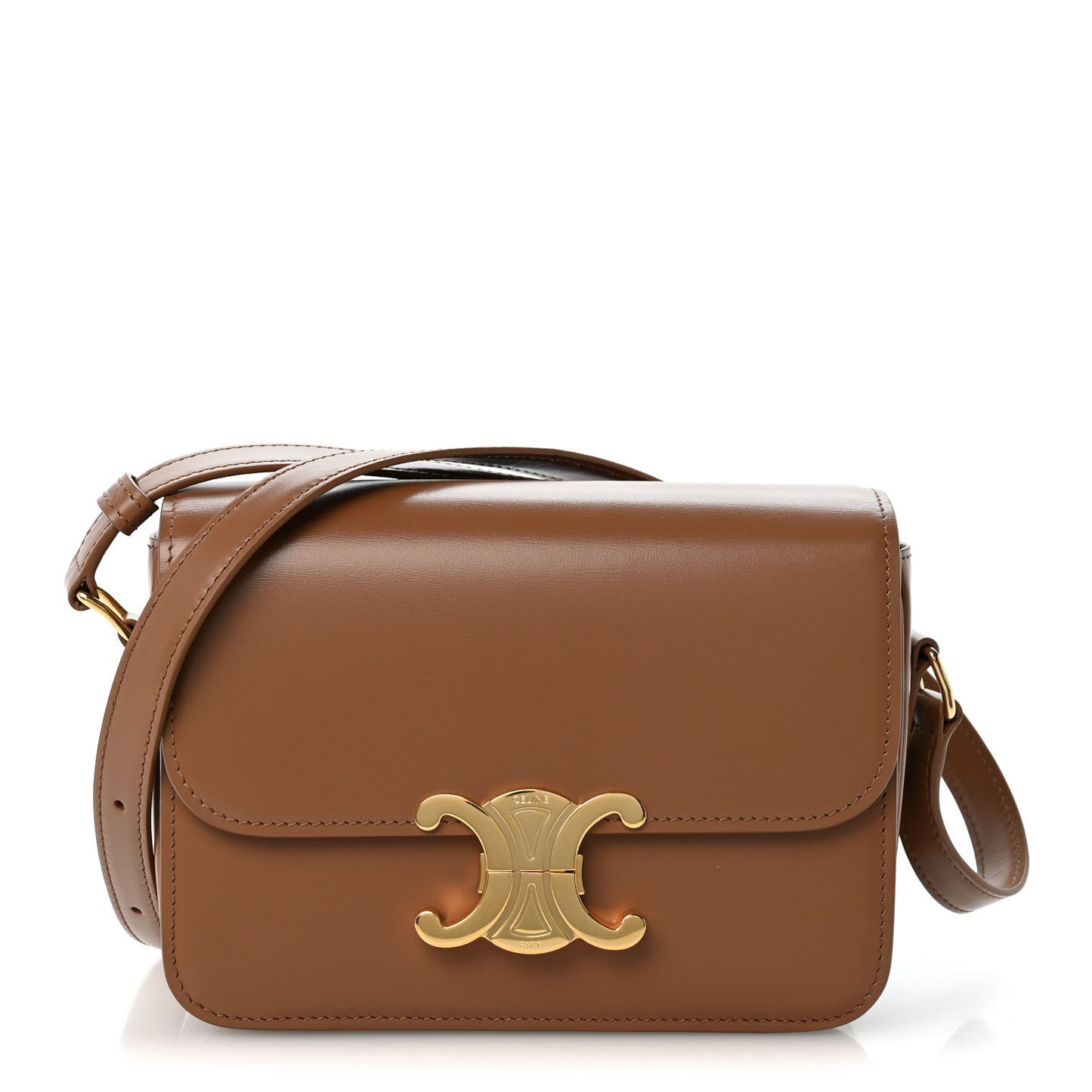 Shiny Calfskin Teen Triomphe Bronze