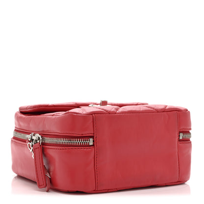 Chanel Aged Calfskin Quilted Top Handle Camera Case Red 4 of 11