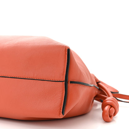 Loewe Nappa Flamenco Knot Clutch Vermillion 9 of 9
