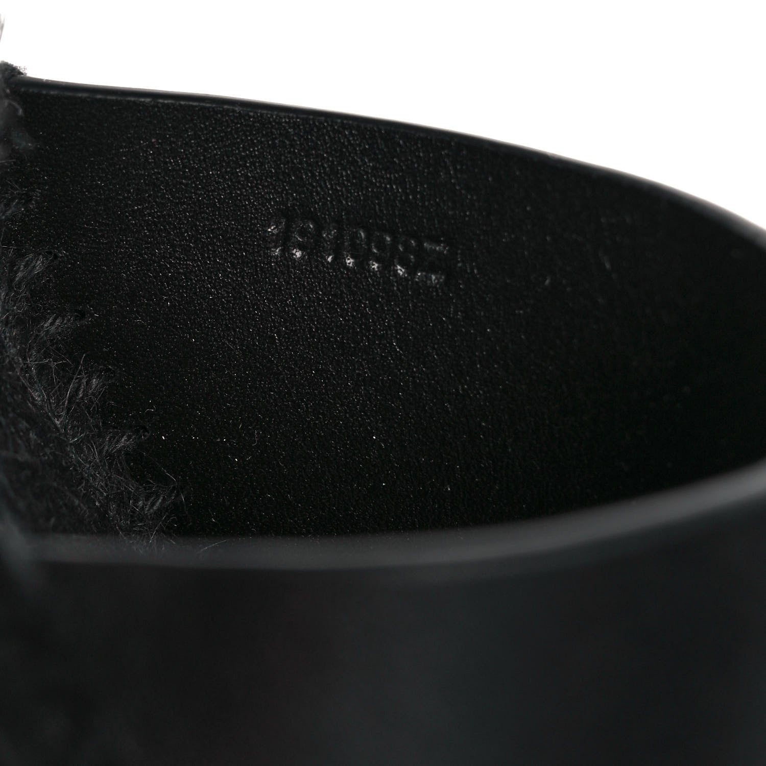 Hermes Calfskin Tivoli Espadrille Wedge Sandals 36 Black 8 of 8
