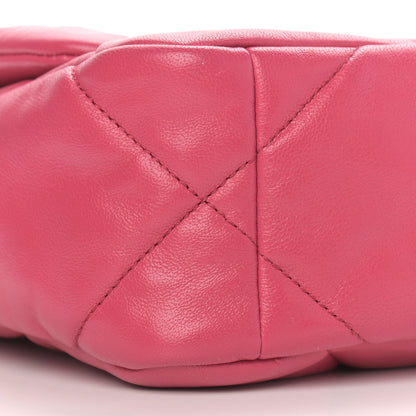Chanel Lambskin Quilted Medium Chanel 19 Flap Dark Pink 5 of 9