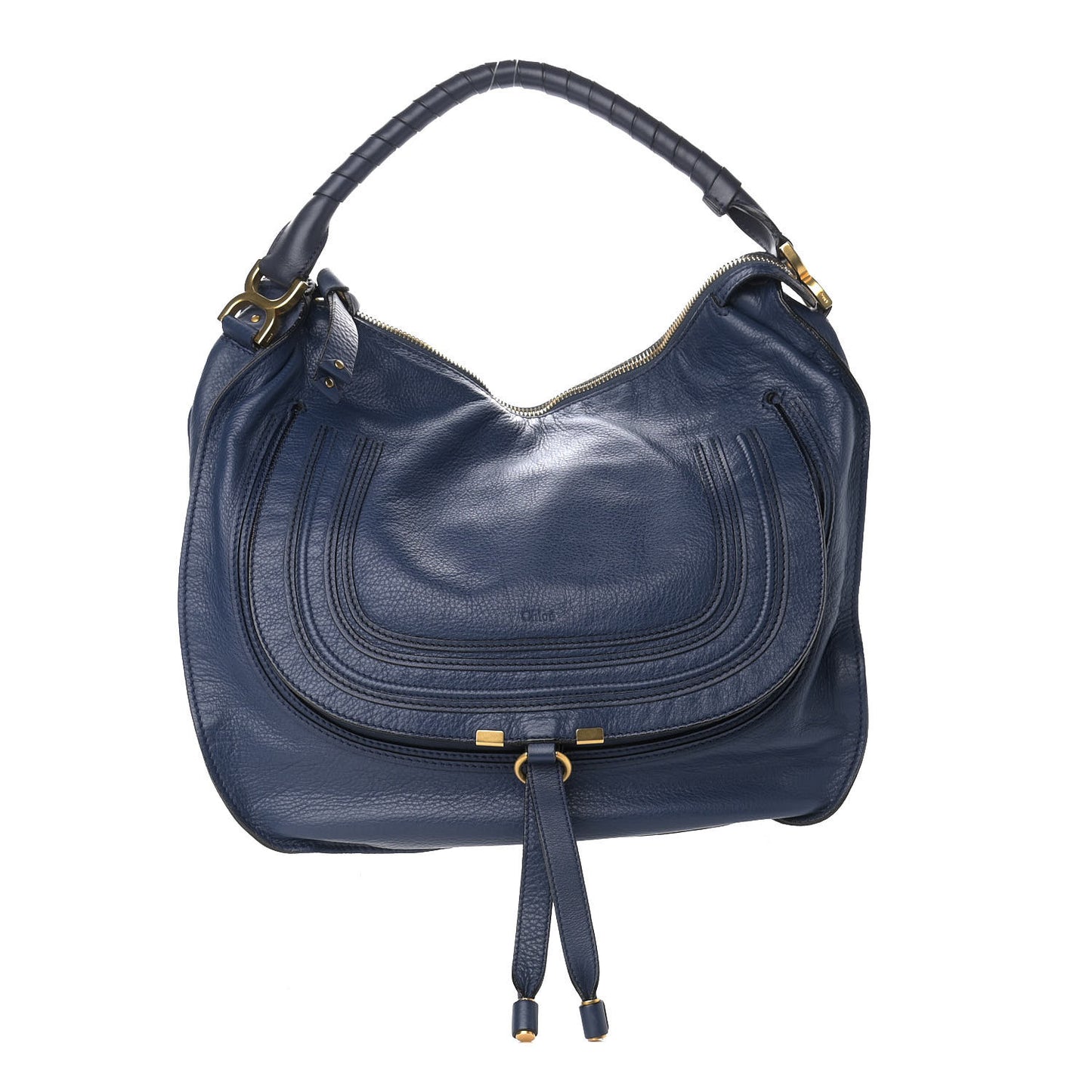 Calfskin Large Marcie Hobo Scuba Blue