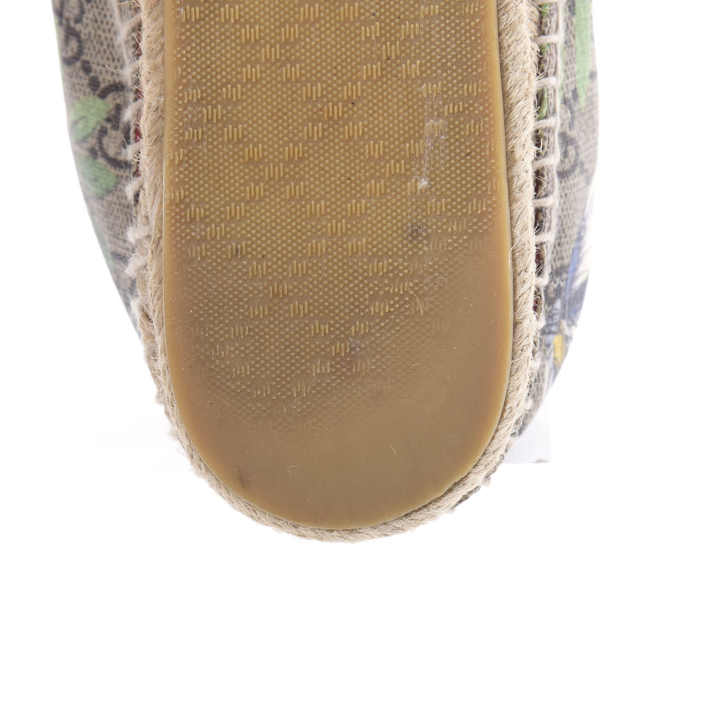 GG Supreme Monogram Blooms Espadrilles 36.5 Beige Multicolor Dry Rose