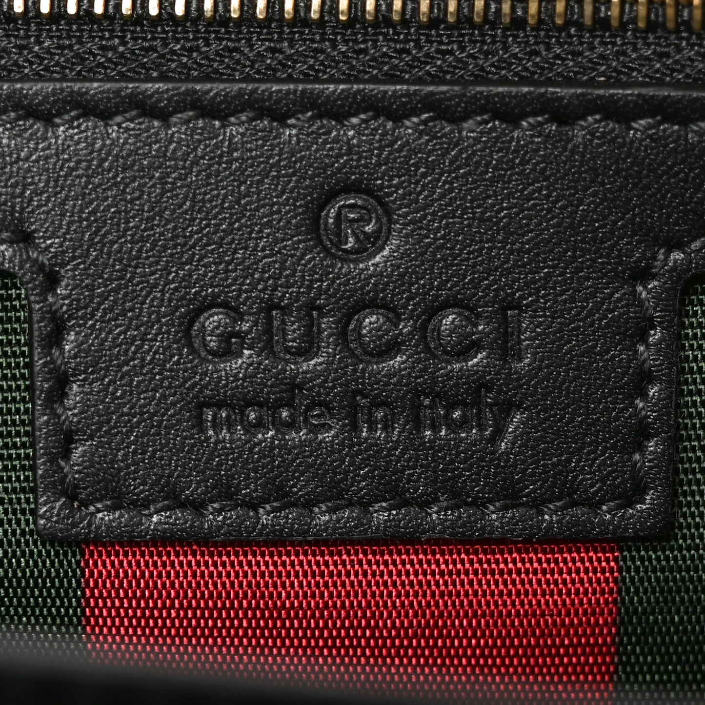 GG Emblem Monogram Wallet With Strap Beige Ebony Black