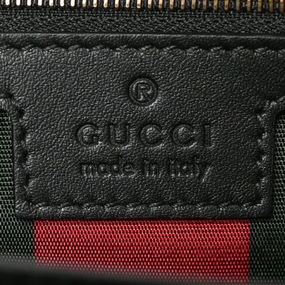 Gucci GG Emblem Monogram Wallet With Strap Beige Ebony Black 6 of 10