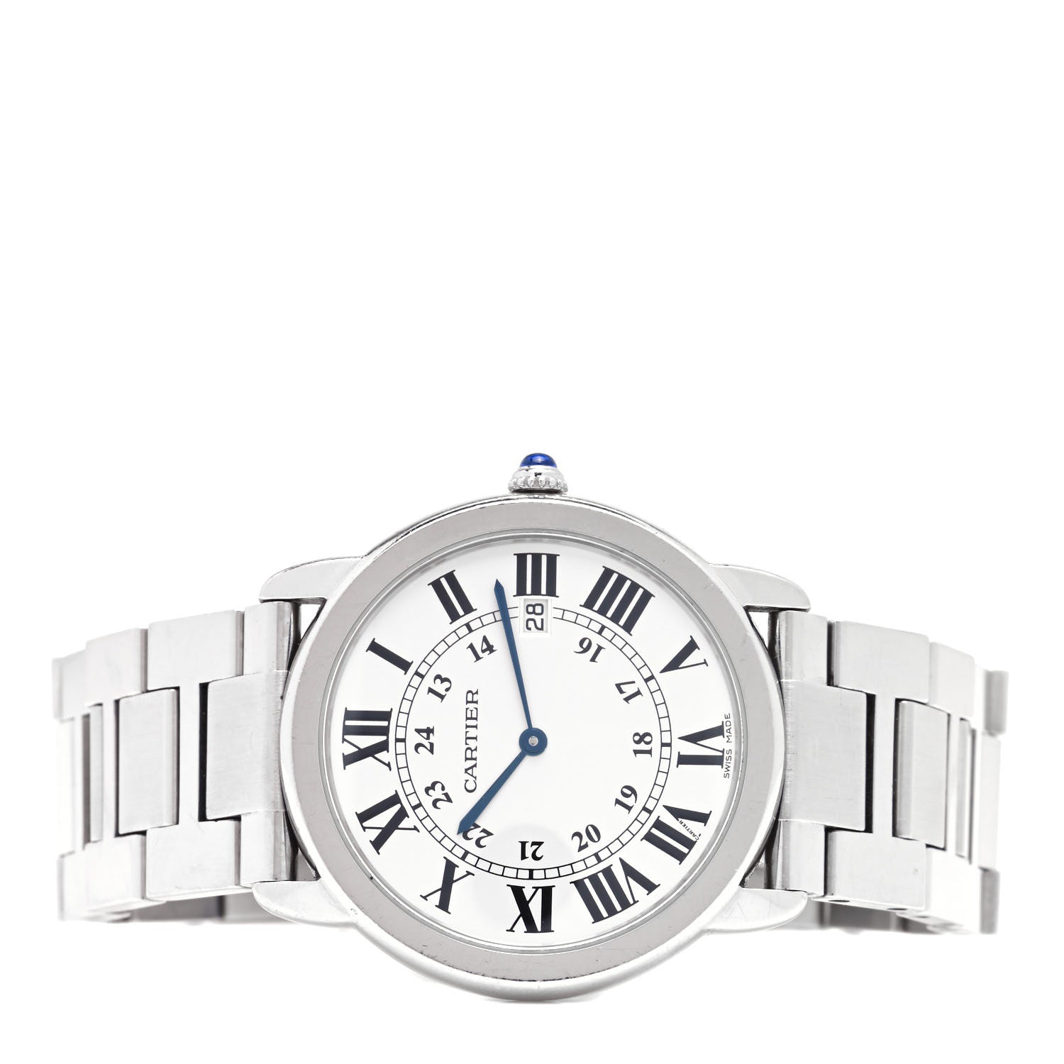 Cartier Stainless Steel 36mm Ronde Solo Quartz Watch 2 of 4