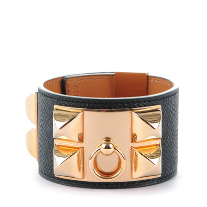 Hermes Epsom Collier de Chien CDC Bracelet S Black 1 of 7