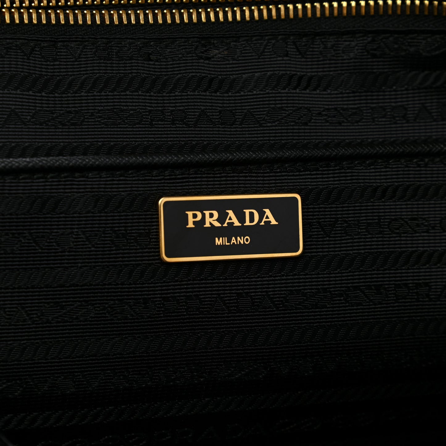 Tessuto Nylon Saffiano Tote Black