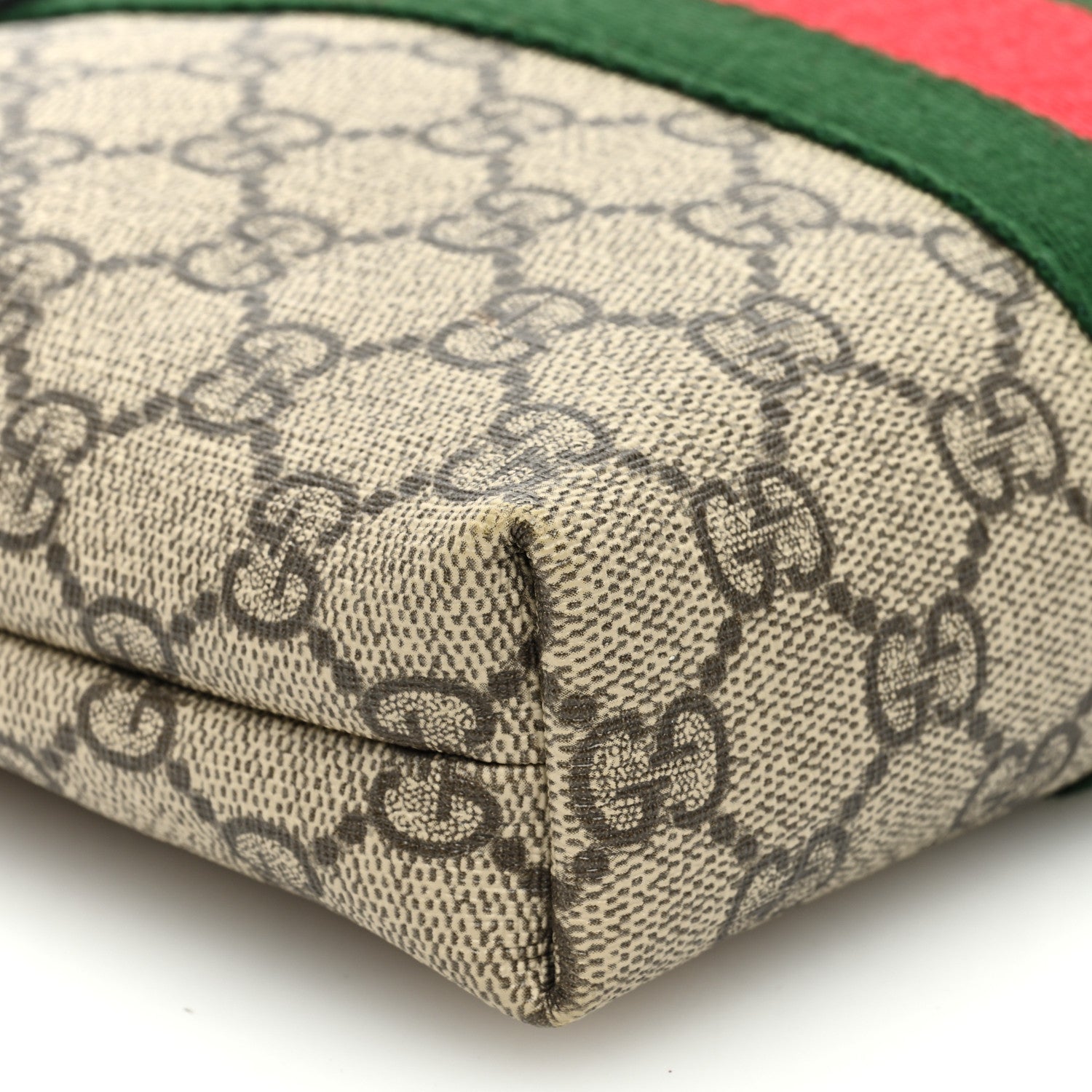 Gucci GG Supreme Monogram Web Messenger Bag Black 9 of 10