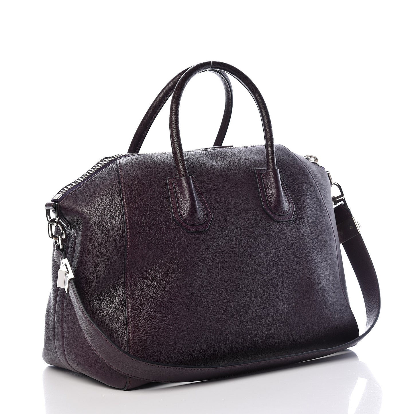 Sugar Goatskin Medium Antigona Aubergine