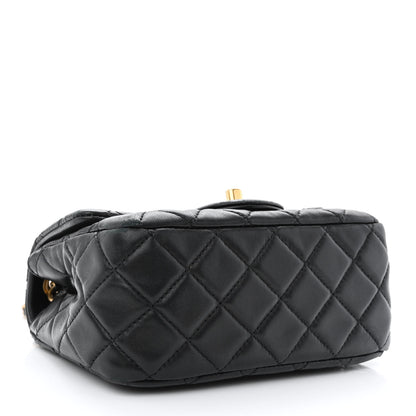 Chanel Lambskin Quilted Mini Pearl Crush Flap Black 4 of 10