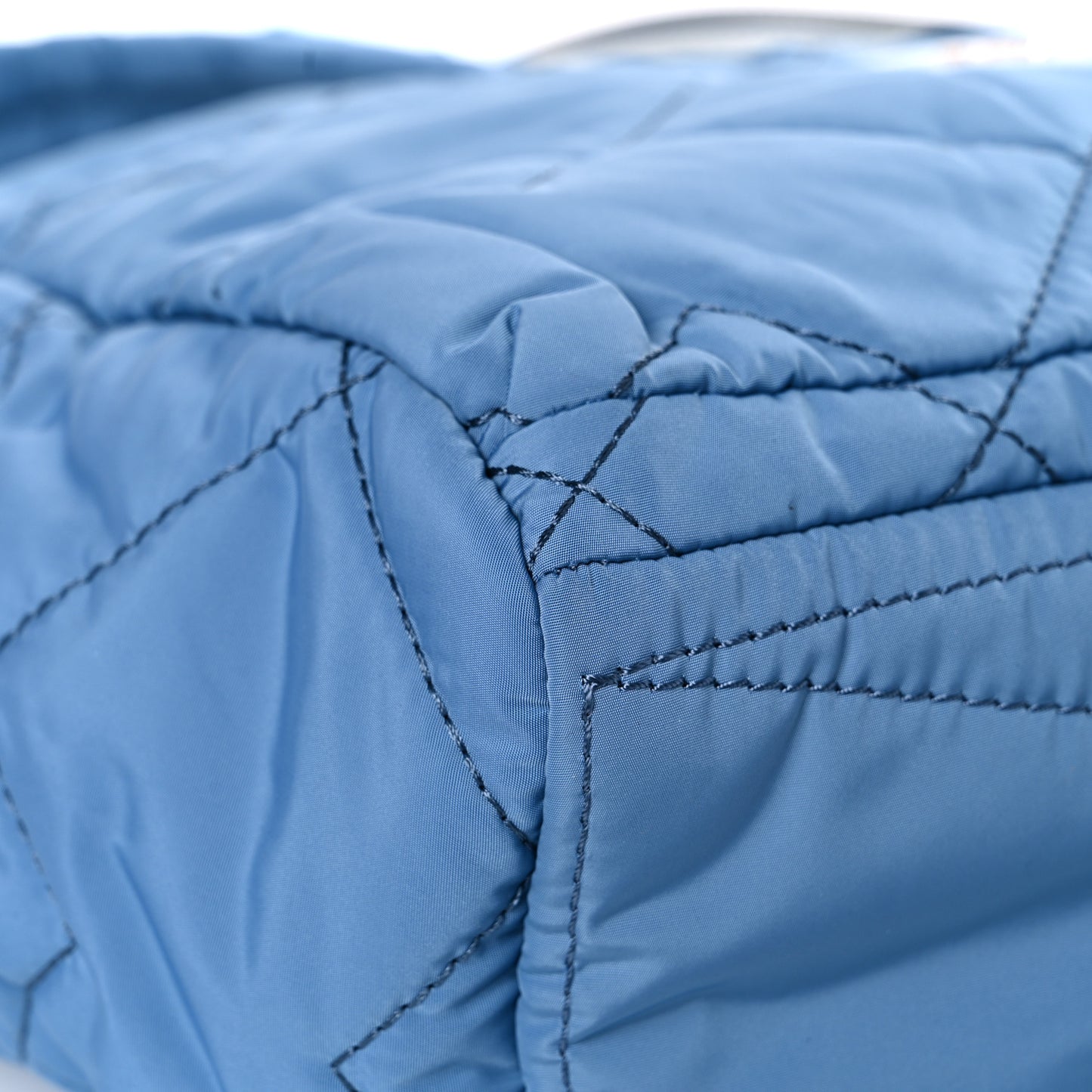 Nylon Quilted Small Weekender Bag Blue Heaven
