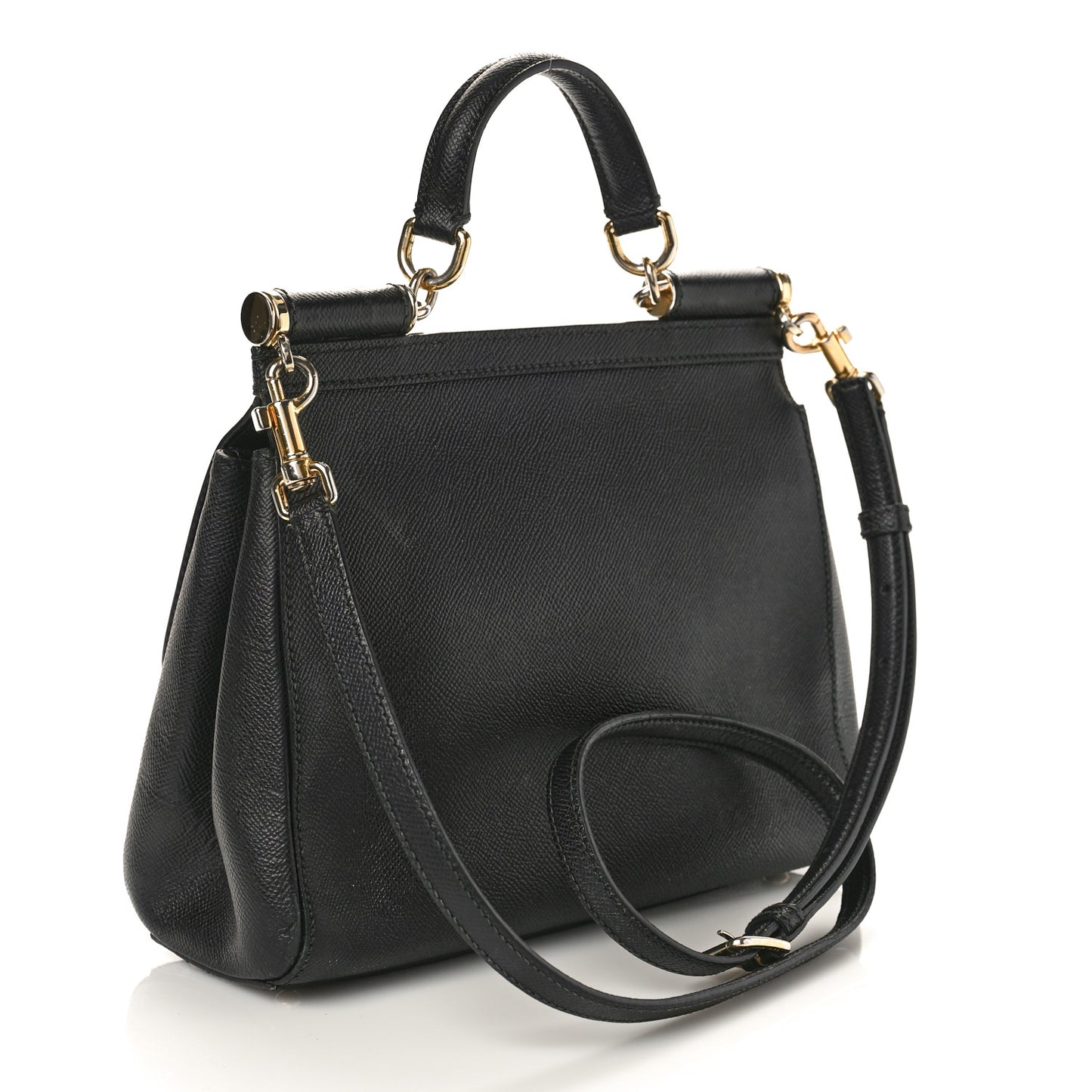 Dauphine Medium Miss Sicily Satchel Black