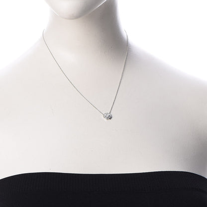 Tiffany Platinum Diamond Mosaic Pendant Necklace 2 of 7