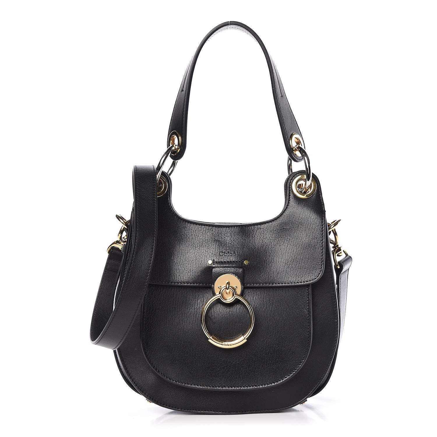 Chloe Calfskin Medium Tess Hobo Black 1 of 11