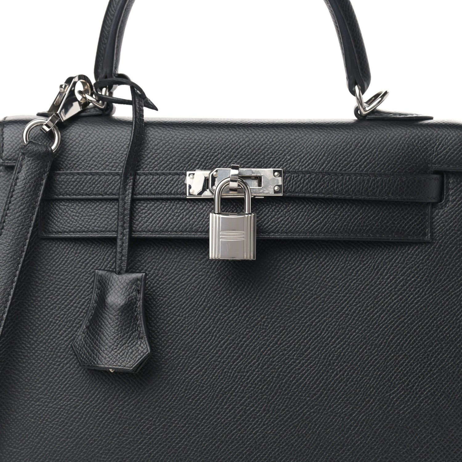 Hermes Epsom Kelly Sellier 25 Black 7 of 10