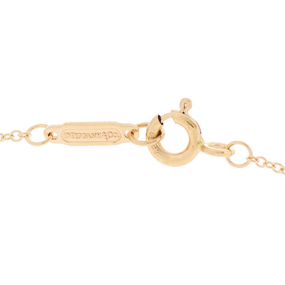 Tiffany 18K Rose Gold Diamond Modern Keys Round Open Key Pendant Necklace 5 of 6
