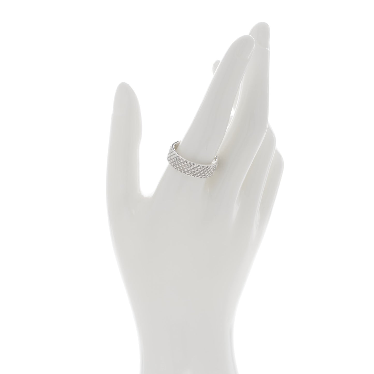 Sterling Silver Diamond Point Band Ring 62 10