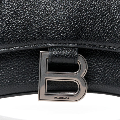 Balenciaga Grained Calfskin Hourglass Top Handle Bag XS Black 7 of 10