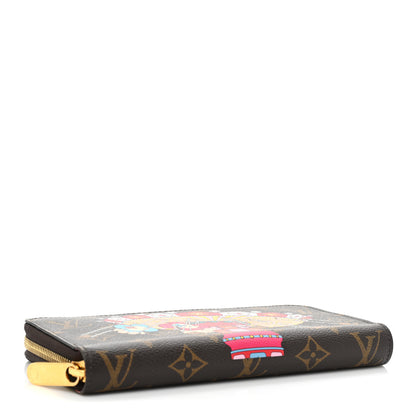 Louis Vuitton Monogram 2020 Christmas Animation Swing Ride Zippy Wallet Pink Poppy 4 of 13
