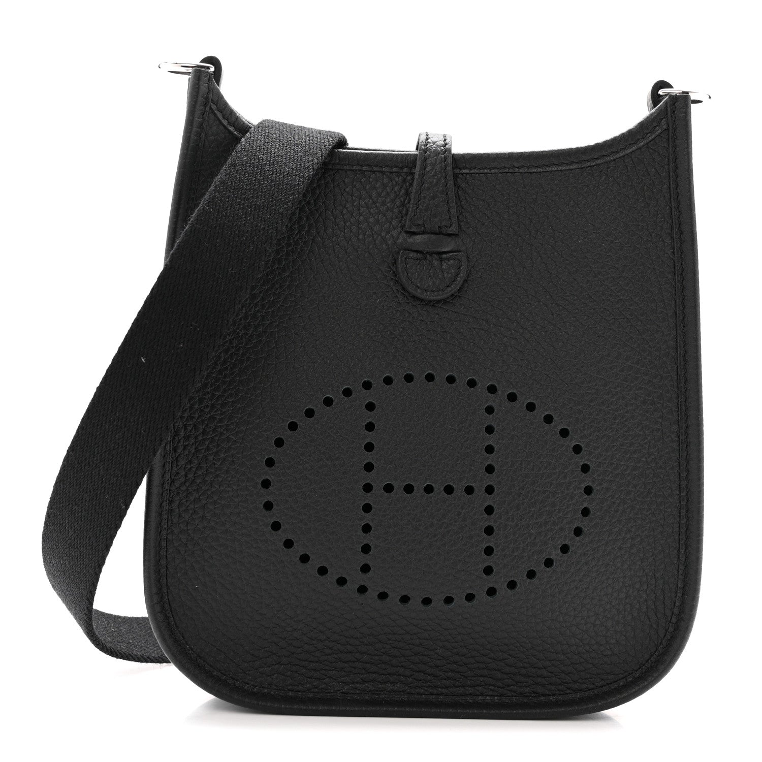 Hermes Taurillon Clemence Evelyne TPM Black 1 of 12