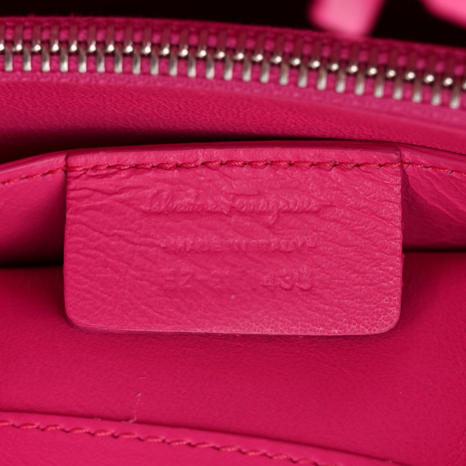 Salvatore Ferragamo Calfskin Intreccio Trifolio Shoulder Bag Hot Pink 7 of 11