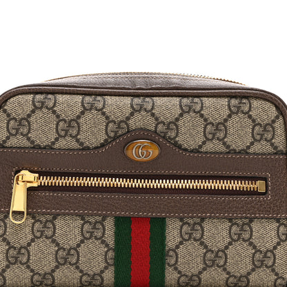 Gucci GG Supreme Monogram Web Small Ophidia Belt Bag 85 34 Dark Brown 9 of 11