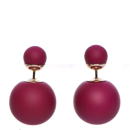 Christian Dior Mise En Dior Tribal Earrings Toxic Purple 1 of 4
