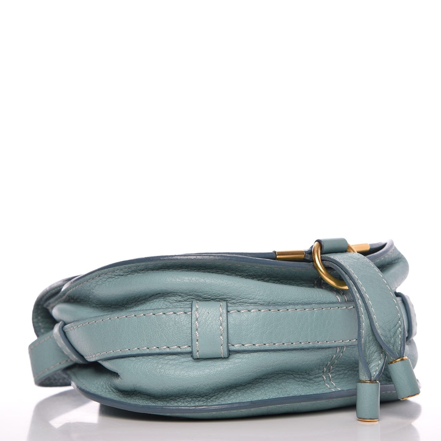 Calfskin Mini Marcie Round Crossbody Bag Fresh Mint
