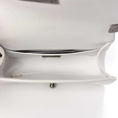 Chanel Lizard Calfskin Small Boy Flap White 5 of 10