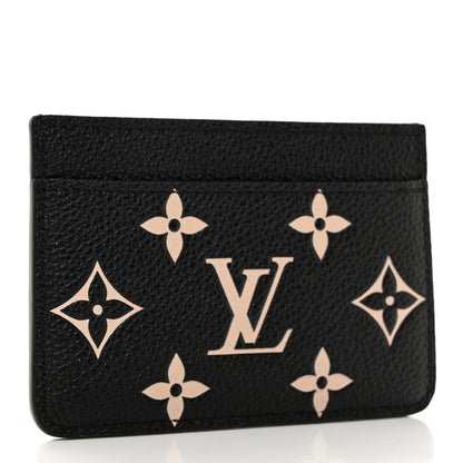 Louis Vuitton Empreinte Card Holder Black Beige 3 of 7