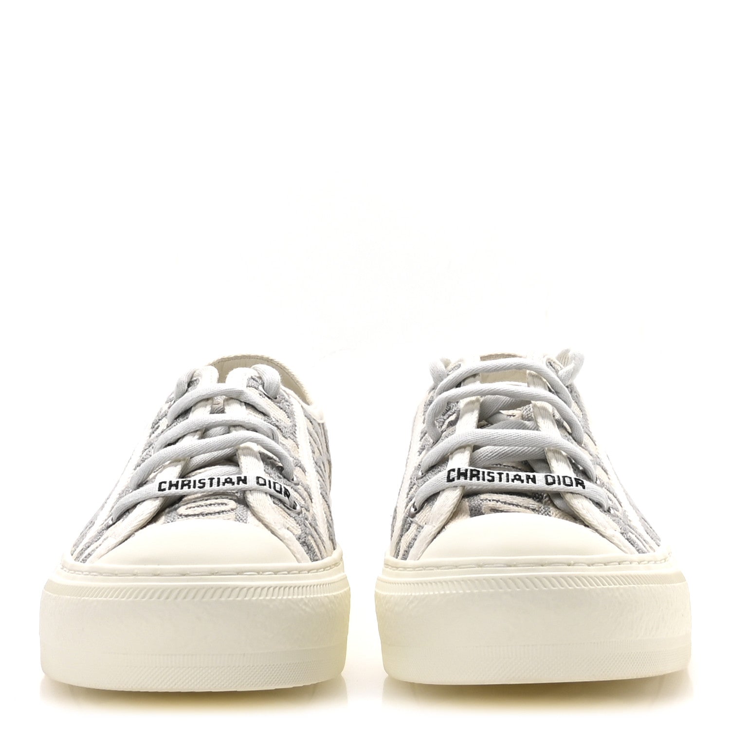 Christian Dior Canvas Oblique Walk'N'Dior Low Top Sneakers 37.5