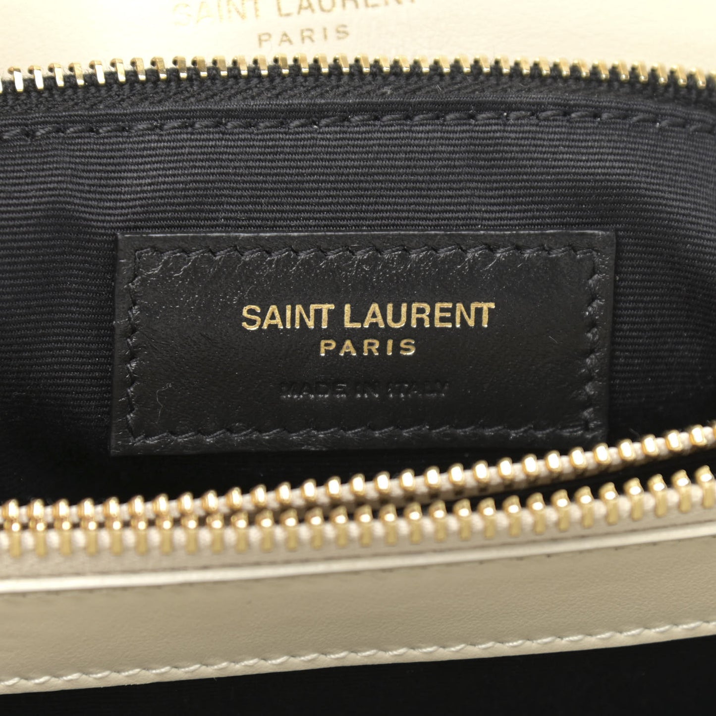 Calfskin Y Quilted Monogram Medium Loulou Chain Satchel Crema Soft