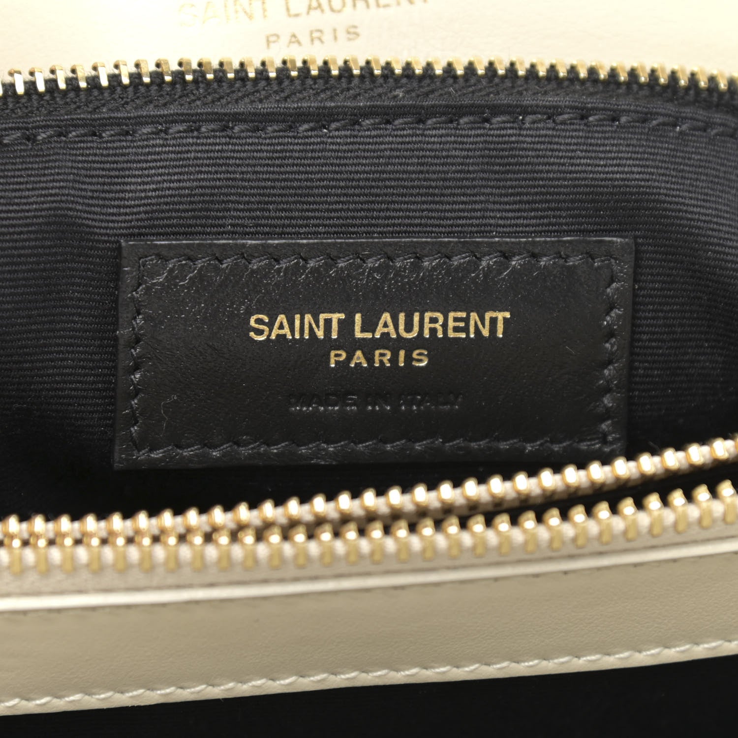 Saint Laurent Calfskin Y Quilted Monogram Medium Loulou Chain Satchel Crema Soft 7 of 13