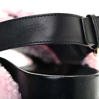 Louis Vuitton Shearling Paseo Sandals 40 Pink 8 of 11