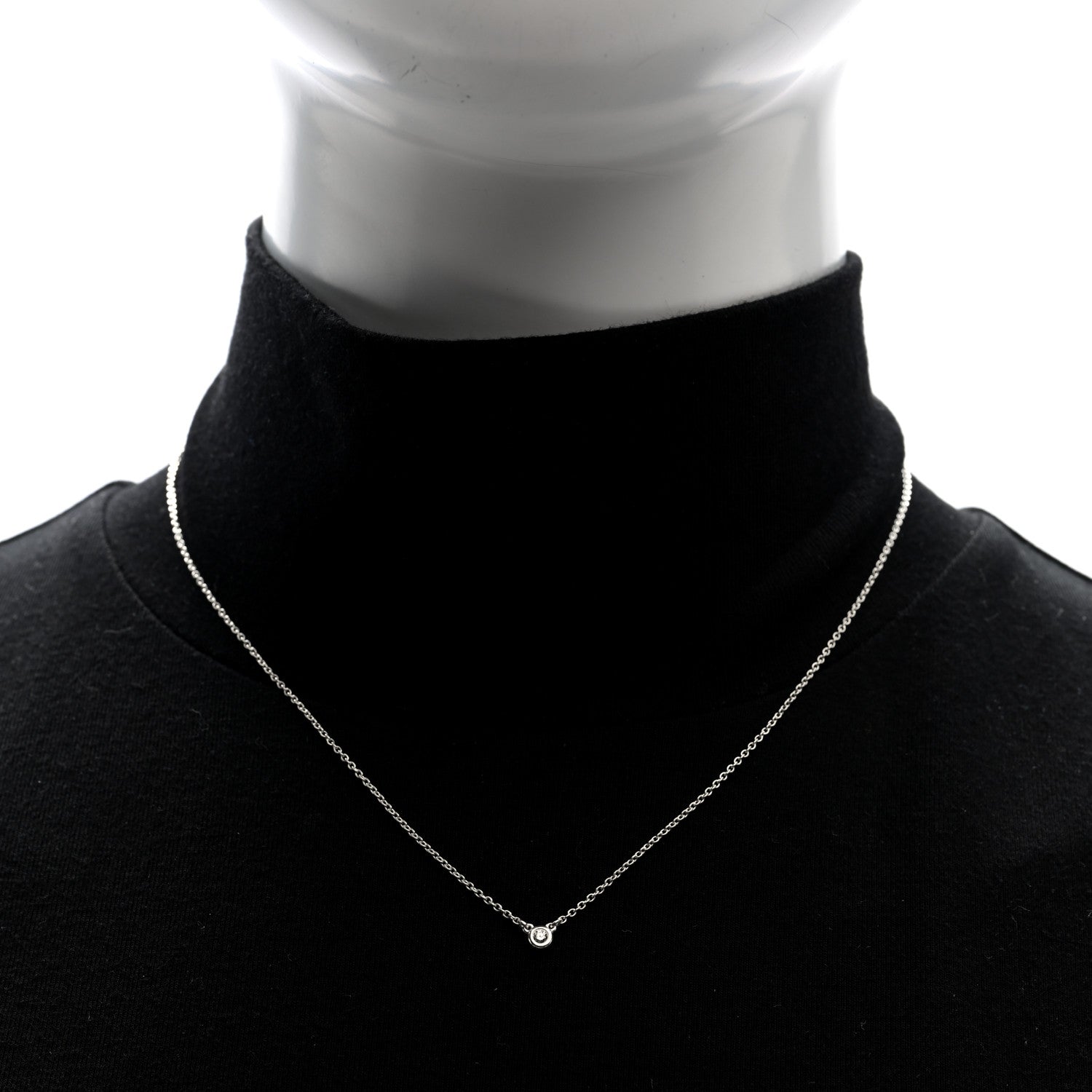 Tiffany Diamond .03ct Elsa Peretti Diamonds by the Yard Pendant Necklace 2 of 4
