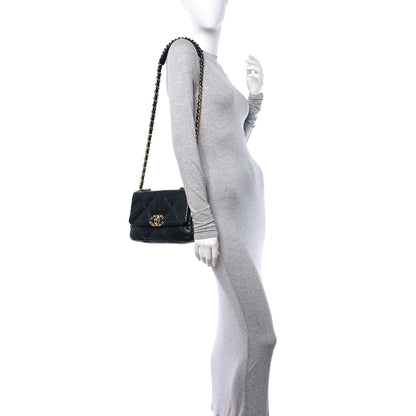Chanel Goatskin Quilted Medium Chanel 19 Flap Black 2 of 10